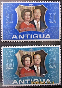 ANTIGUA ~ S.G. 339 - 340 ~ 1972 SILVER WEDDING STAMPS OMNIBUS ~ MNH #04581 - Picture 1 of 1