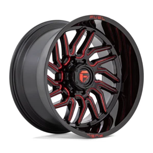 Fuel  D808 Hurricane 20x9 8x170 Gloss Black Milled Red Tint Wheel 20" 20mm - Picture 1 of 7