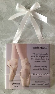 Neu große Ballett Stepptanz Konzert Geschenk Ballerina Revue Kachel Plakette personalisiert - Bild 1 von 11