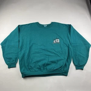 VTG Salem Sportswear NFL Miami Dolphins #13 Dan Morino 90s Sweatshirt Sz L NOS - Picture 1 of 10