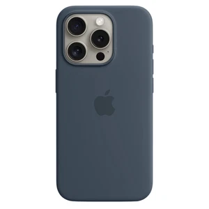 Original Apple iPhone 15 Pro Silikon Hülle Case MagSafe Sturmblau Blau MT1D3ZM/A - Bild 1 von 4