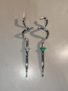 Sunbeam Mixmaster Heritage Series 2101 2102 2103 2104 DOUGH HOOKS (2) Green Gray - Picture 1 of 3