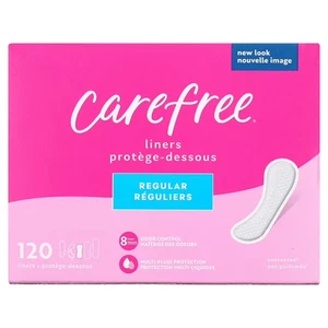 CAREFREE® Slipeinlagen, Regular, flach, unparfümiert, 8 Stunden Geruchskontrolle, 120ct - Bild 1 von 10