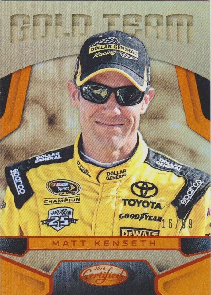 2016 Certified Gold Team Mirror Orange #17 Matt Kenseth /99 - RAC - Image 1 of 1