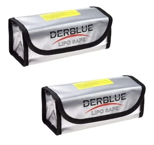 2pcs 185x75x60mm LipoBattery Safe Bag Fireproof Explosion proof for Lipo Battery - Picture 1 of 6