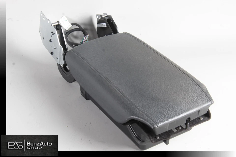 00-06 Mercedes W215 CL55 CL500 AMG consola central reposabrazos tapa cuero negro OEM Foto 1 de 4