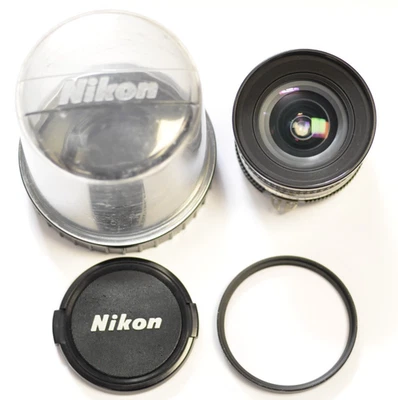 Nikon Nikkor 20mm f/2.8 AIS ultra wide angle manual focus lens w/filter & bubble - Image 1 of 4