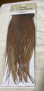 NOS Metz #2 Sattel braun natur Premium Fliegenbinden Hechelfedern - Bild 1 von 5