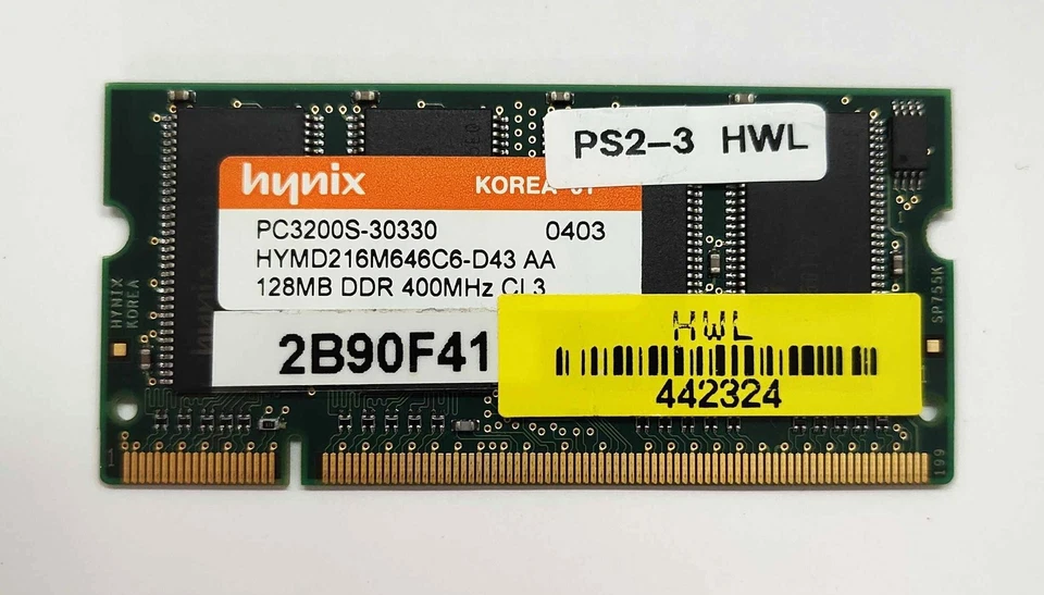 Hynix HYMD216M646C6-D43 128 MB Memory Module - Image 1 of 1