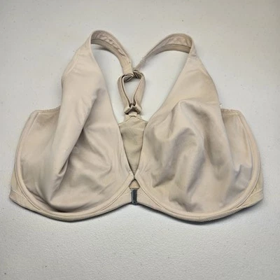 Sujetador Delimira Mujer 38F Beige Camiseta Con Aros Cierre Frontal Espalda Corredora LEER Foto 1 de 4