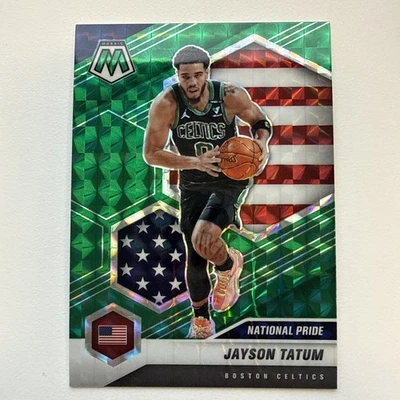20-2021 NBA Panini Mosaic Green Prizm USA Jayson Tatum Boston Celtics National - Image 1 of 2