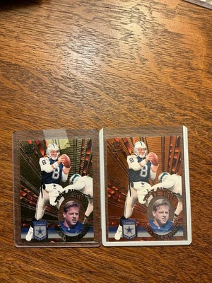 2 Troy Aikman #I-36 1996 Pacific Invincible Dallas Cowboys Gold and Bronze - Image 1 of 2