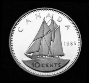 1985 10¢ uncirculated proof coin - fantastic, low mintage - Picture 1 of 2