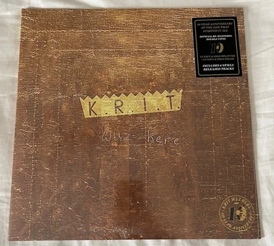 ЗАПЕЧАТАННЫЙ Big KRIT — KRIT Wuz Here 2 пластинки [10-я годовщина. Ремастер, темно-синий и золотой] - Изображение 1 из 2