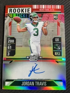 2024 Panini Contenders Optic Jordan Travis #105 Rookie Ticket Red 15/99 AUTO RC - Bild 1 von 5