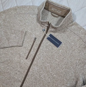 Holderness and Bourne The Ashby Jacket Mens Size XL Heathered Beige FZ Fleece - Picture 1 of 18