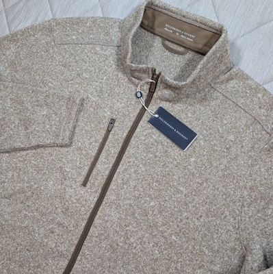 Holderness and Bourne The Ashby Jacket Mens Size XL Heathered Beige FZ Fleece - Image 1 of 4