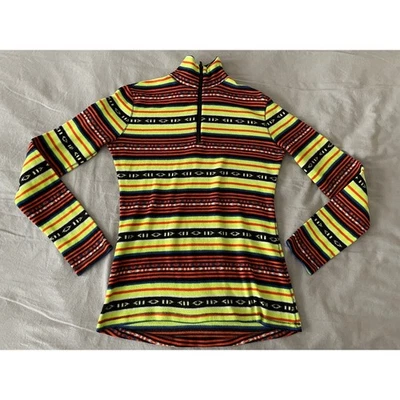 Lauren Ralph Lauren Bright Stripe 1/4 zip pullover fleece SZ Small - Image 1 of 4