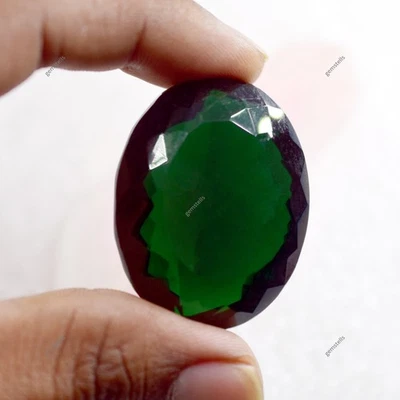 82 Ct Natural Green Topaz Oval Pendant Size Certified Extremely Rare Loose Stone - Image 1 of 4
