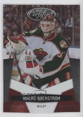 2010-11 Certified Platinum Red /999 Niklas Backstrom #73 - Image 1 of 2