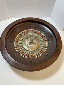 VINTAGE WOOD ROULETTE WHEEL. MADE IN GERMANY. 14 Inches Across - Picture 1 of 15