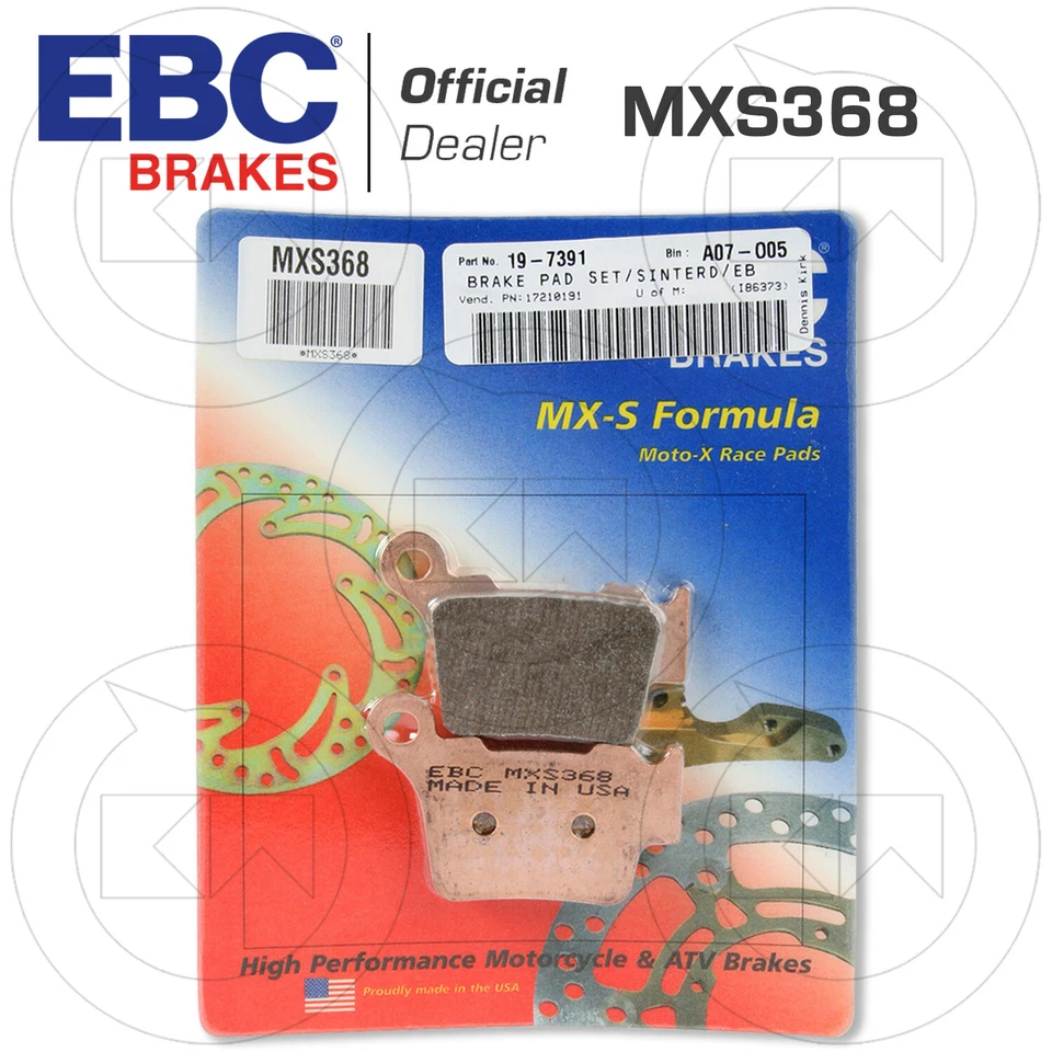 Par Pastillas EBC Mxs MXS368 732.03.02 Para KTM 250 SX F 4T 2006-2019