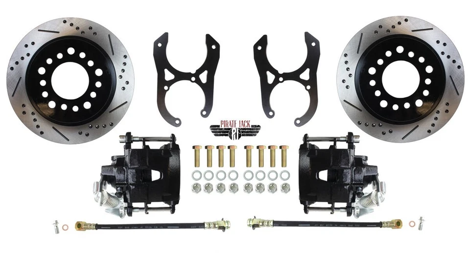 88-00 Chevy C1500 Rear Disc Brake Conversion, Black PC Calipers - Image 1 of 4