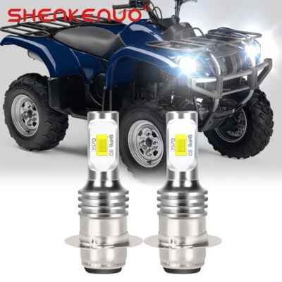 FARO LED PARA YAMAHA GRIZZLY 660, 400, 450, 350, 125 BOMBILLAS LED BLANCO BRILLANTE Foto 1 de 4