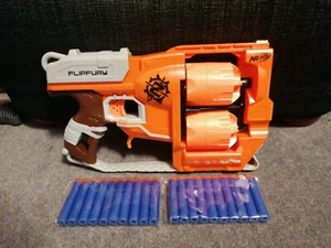 Nerf Zombie Strike Flipfury Blaster/Gun Plus 20 Bullets - Picture 1 of 1