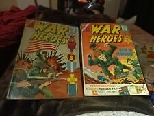 War Heroes 5 & 10 Charlton Comics 1964 Silver Age Lot Run Set Collection
