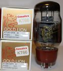 Factory Platinum Matched Pair Genalex Gold Lion KT66 tubes, BRAND NEW in Box !