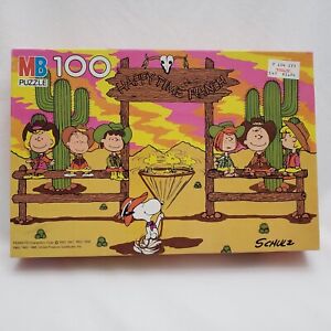 Vintage 1966 Milton Bradley Peanuts 100 Piece Puzzle 