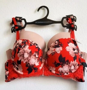 BCBGMaxAzria Invisible Lines Push-Up Bra Chrysant Themum 2-Pack Sz 36C New - Picture 1 of 14