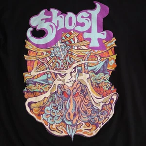 Ghost Sudadera con Capucha Cremallera Completa Para Hombres Grande 7 Pulgadas de Banda de Pánico Satánico Rock - Imagen 1 de 8