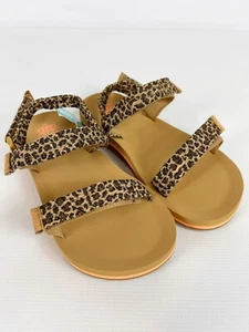 Reef Little Ahi Convertible Sandals in Leopard Size 6/7 Kids New - Picture 1 of 8