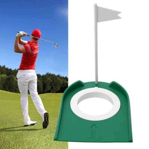 Practice Putting Cup Trainer Device for Golf Adjustable Hole & Flag Outdoor - Picture 1 of 12