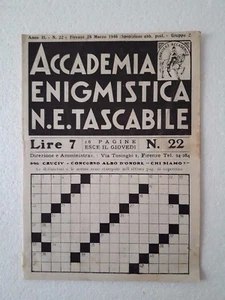 Accademia Enigmistica N. E.Tascabile n.22 Marzo 1946 - Picture 1 of 1