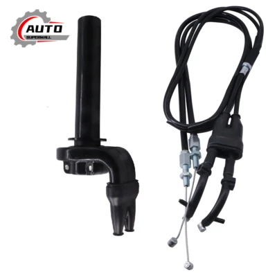 Throttle Cable & Twist Throttle Accelerator Grip For Honda CRF450R CRF450X - Image 1 of 4