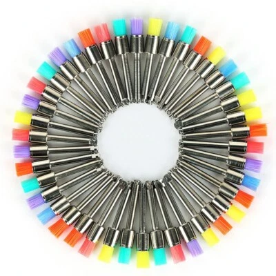 100x Mixed Color Dental Polisher Nylon Latch Flat Brushes Polishing Prophy Brush - Image 1 of 4
