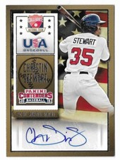 Christin Stewart 2015 Contenders USA Baseball Ticket Autograph #16 Tigers Rookie