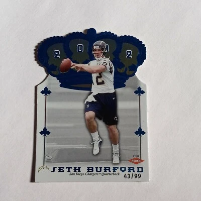 2002 Pacific Crown Royale Blue Rookie #205 Seth Burford RC #D / 99 - Image 1 of 2