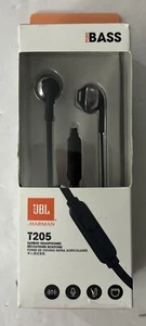 JBL Tune 205 in Ear Headphones  Black Pre-owned In Original Box  FAST SHIPPING - Bild 1 von 4