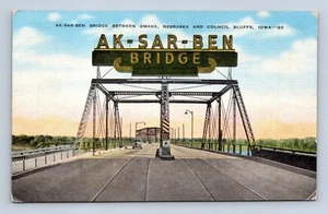 Postal AK-SAR-BEN Bridge Iowa sin publicar - Imagen 1 de 2