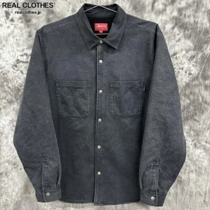 Supreme 18AW Sherpa Lined Denim Shirt Jacket Liner Boa Black Size L - Picture 1 of 10