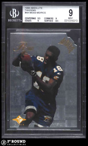 Randy Moss Jerry Rice BGS 9: 1998 Absolute Tandems Moss Rookie Year POP 5