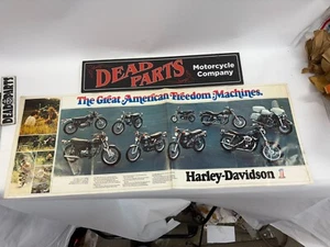 Harley Great American Freedom Machines 1973 sales brochure pamphlet dealer - Picture 1 of 6