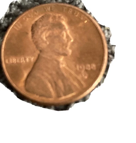 1988  Double Ear Variety Lincoln Cent RD, Ms condition coin Cover
