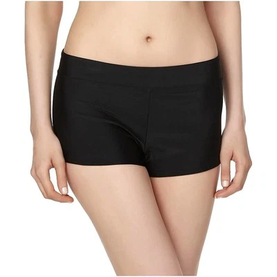 TRAJE DE BAÑO NEGRO ELÁSTICO NIÑO SHORTS PANTALONES CORTOS DE NATACIÓN MISSY TALLA 16 XLARGE NUEVO CON ETIQUETAS    Foto 1 de 2