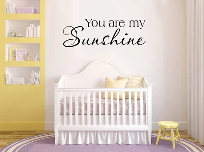 YOU ARE MY SUNSHINE vinilo pegatina de pared calcomanía bebé guardería niños decoración citas Foto 1 de 3