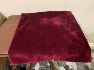 Pottery Barn Velvet Burgundy Throw Pillow Cover 22" x 22" - Picture 1 of 11